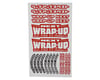 Image 1 for WRAP-UP NEXT Logo Tire Sticker Type-A (Red) (140x80mm)