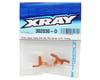 Image 2 for XRAY Aluminum Upper Clamp Set (Orange) (2)