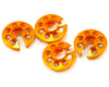 Image 1 for XRAY Aluminum Shock Spring Retaining Collar Set (Orange) (4)
