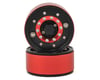 Image 1 for Xtra Speed Rock Crusher High Mass 1.9 Aluminum Beadlock Wheel (Black/Red) (2)