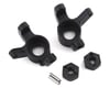 Image 1 for Xtra Speed Wraith Tanky Tracks Aluminum Front Knuckle w/Hex Adapter (Black) (2)