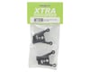 Image 2 for Xtra Speed SCX10 II Aluminum Rear Shock Hoops (Black) (2)