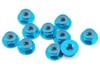 Image 1 for Yeah Racing 4mm Aluminum Flanged Lock Nut (10) (Light Blue)