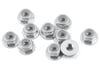 Image 1 for Yeah Racing 4mm Aluminum Flanged Lock Nut (10) (Silver)