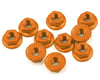Image 1 for Yeah Racing 4mm Aluminum Serrated Lock Nut (10) (Orange)