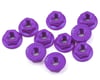 Image 1 for Yeah Racing 4mm Aluminum Serrated Lock Nut (10) (Purple)
