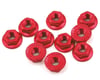 Image 1 for Yeah Racing 4mm Aluminum Serrated Lock Nut (10) (Red)