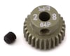 Image 1 for Yeah Racing 64P Hard Coated Aluminum Pinion Gear (28T)