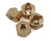 Image 1 for Yeah Racing Traxxas TRX-4M Brass Hex Adapters (4) (1g)