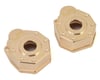 Image 1 for Yeah Racing Traxxas TRX-4 Brass Portal Cover Set (2) (42g)