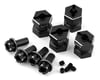 Image 1 for Yeah Racing 12mm Aluminum Hex Adaptors (Black) (4) (15mm Offset)