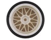 Image 2 for Yeah Racing Spec D Pre-Mounted Drift Tires w/LS Mesh Wheels (White/Gold) (4)
