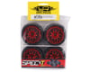 Image 3 for Yeah Racing Spec T Pre-Mounted On-Road Touring Tires w/LS Wheels (Red) (4)