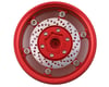 Image 2 for Yeah Racing 1.9" Aluminum BXN 6 Spoke Beadlock Wheels w/Faux Rotors (Red) (2)