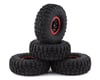 Image 1 for Yeah Racing Claw 1.9" Pre-Mounted Tires w/Aluminum Beadlock Wheels (Black) (4)