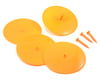 Image 1 for Yeah Racing 20cm Corner Marker Track Road Disks (Orange) (4)