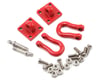 Image 1 for Yeah Racing 1/10 Crawler Scale Heavy Duty Shackle w/Mounting Bracket (Red) (2)