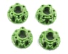 Image 1 for Yeah Racing 4mm Aluminum Serrated Wheel Lock Nut (4) (Green)