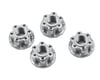 Image 1 for Yeah Racing 4mm Aluminum Serrated Wheel Lock Nut (4) (Silver)