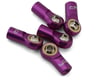 Image 1 for Yeah Racing 3mm Aluminum Threaded Rod Ends (Purple) (5) (Standard Thread)