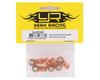 Image 2 for Yeah Racing 3mm Aluminum Threaded Rod Ends (Orange) (5) (Reverse Thread)