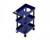 Image 1 for Yeah Racing 1/10 3 Tiered Metal Rolling Shop Cart Kit (Blue)