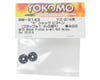 Image 2 for Yokomo 12mm "X" Flat Shock Piston (Black) (2) (1.4mm x 3 Hole)