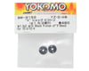 Image 2 for Yokomo 12mm "X" Flat Shock Piston (Black) (2) (1.5mm x 2 Hole)