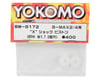 Image 2 for Yokomo "X" Shock Piston (White) (2) (2 Hole/1.7mm)