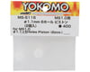 Image 2 for Yokomo MS1.0 Shock Pistons (6x1.1mm) (2)