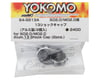 Image 2 for Yokomo SO2.0/MO2.0 13mm Aluminum Shock Caps (Black) (2)