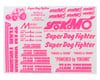 Image 1 for Yokomo 807C Super Dog Fighter Decal Set (Pink)