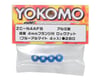 Image 2 for Yokomo 4mm Aluminum Flange Locknut (Blue) (4)