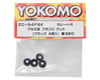 Image 2 for Yokomo 4mm Aluminum Serrated Flanged Nut (Black) (4)