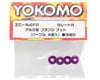 Image 2 for Yokomo 4mm Aluminum Serrated Flanged Nut (Purple) (4)