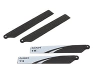 more-results: This is a set of two Align T15 120mm Main Blades. These blades feature a carbon plasti