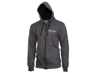 more-results: This stylish Dark Heather hoodie is constructed from a soft cotton-poly mix for comfor