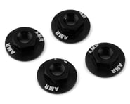 more-results: AMR 4mm Black Aluminum Serrated Flange Nuts are machined from aluminum and have been s