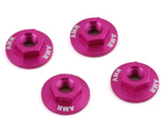 more-results: AMR 4mm Pink Aluminum Serrated Flange Nuts are machined from aluminum and have been se