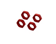 more-results: This is a pack of four replacement Arrma Kraton 8S BLX Aluminum 24mm Red Wheel Nuts, i