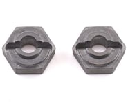 more-results: This is a replacement set of two Arrma BLX/BLS 4x4 12mm Aluminum Wheel Hexes, intended