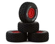 more-results: Arrma dBoots 'Fortress' 1/18 Pre-Mounted Off-Road Tire Set (Red) (4)