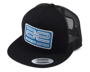 more-results: This is a Team Associated AE Logo Black Trucker "Flatbill"&nbsp; Hat, an open-mesh bac