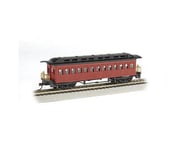 more-results: This is a Bachmann HO Scale Red Painted Unlettered 1860-90's Era Coach, a detailed sca