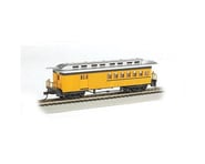 more-results: This is a Bachmann HO Scale Yellow Painted Unlettered 1860-1880's Era Combine, a detai