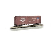 more-results: The Bachmann N Scale UP Automated Railway AAR 40' Steel Box Car, a detailed model of t