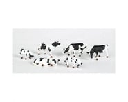 more-results: This is a pack of HO Scale Bachmann SceneScapes Black and White Cows. Populate your la