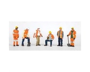 more-results: This is a pack of six HO Scale Bachmann SceneScapes Maintenance Workers. Populate your
