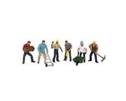 more-results: This is a pack of six O Scale Bachmann SceneScapes Construction Workers. Populate your