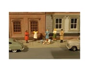 more-results: This is a pack of seven O Scale Bachmann SceneScapes Sidewalk People. Populate your la